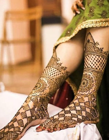 Bridal Leg Mehandi Artist